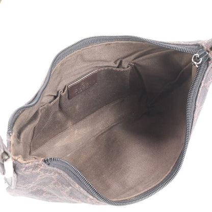 Gucci GG Canvas Leather Shoulder Bag Shoulder One Shoulder 32160 Tote Black