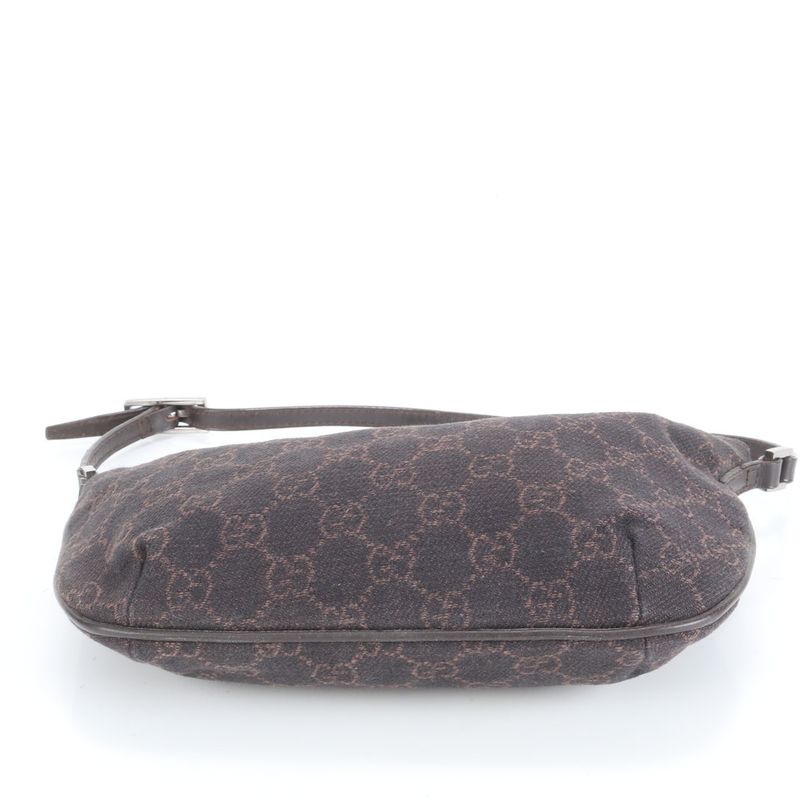 Gucci GG Canvas Leather Shoulder Bag Shoulder One Shoulder 32160 Tote Black