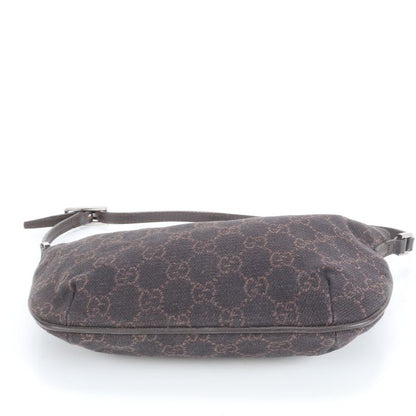 Gucci GG Canvas Leather Shoulder Bag Shoulder One Shoulder 32160 Tote Black