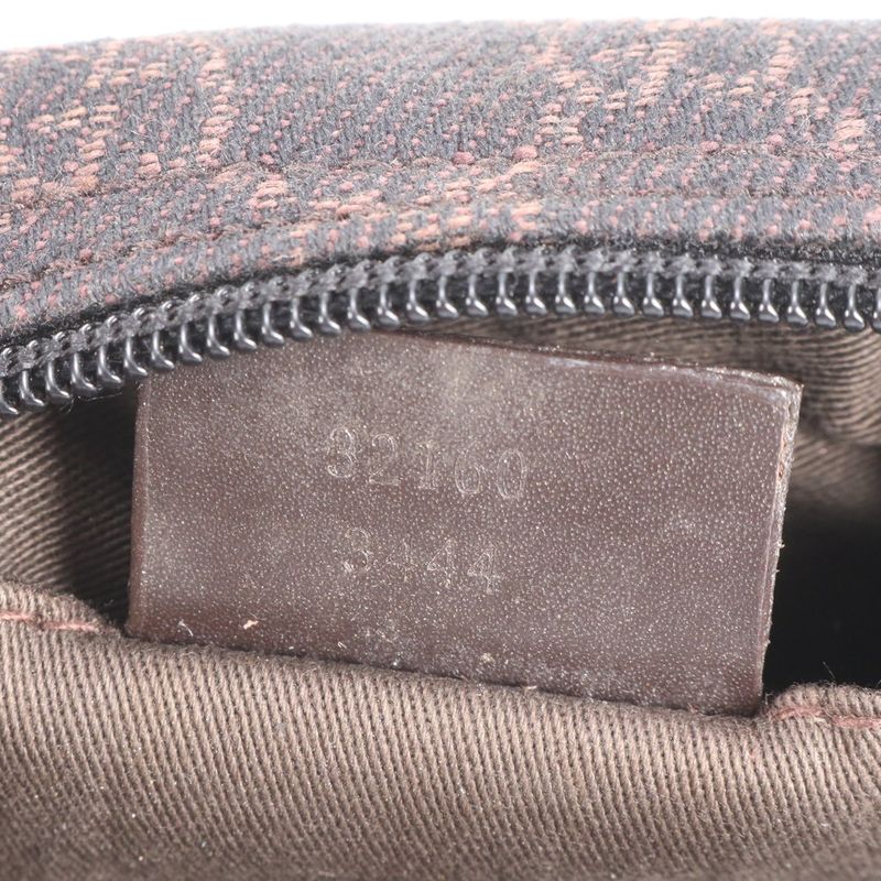 Gucci GG Canvas Leather Shoulder Bag Shoulder One Shoulder 32160 Tote Black