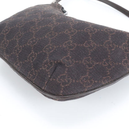 Gucci GG Canvas Leather Shoulder Bag Shoulder One Shoulder 32160 Tote Black