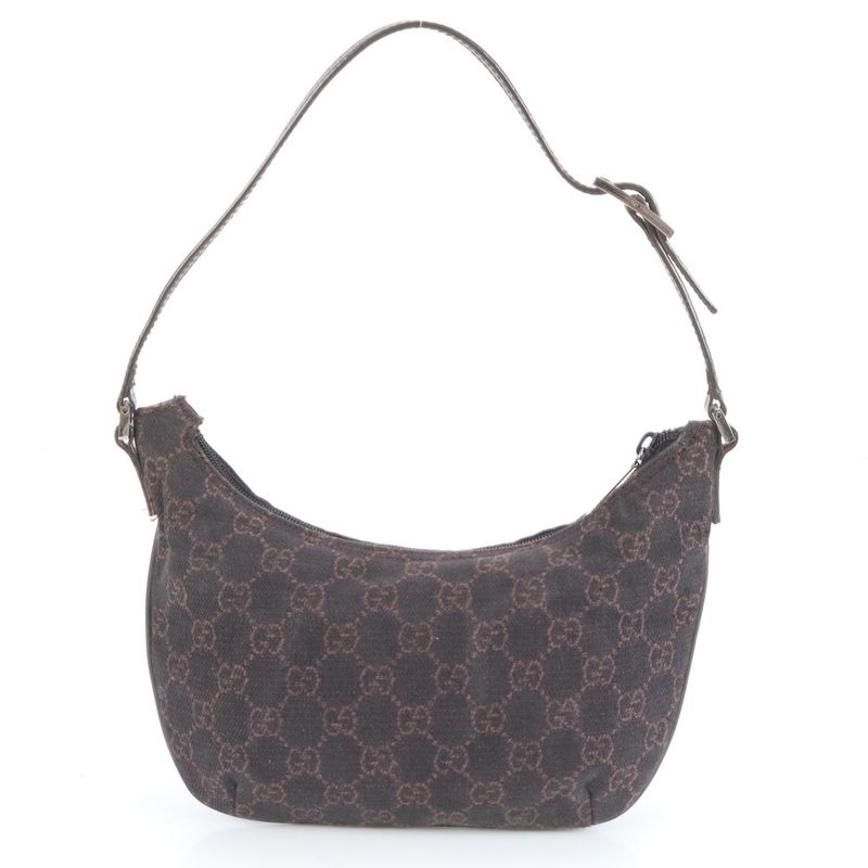 Gucci GG Canvas Leather Shoulder Bag Shoulder One Shoulder 32160 Tote Black