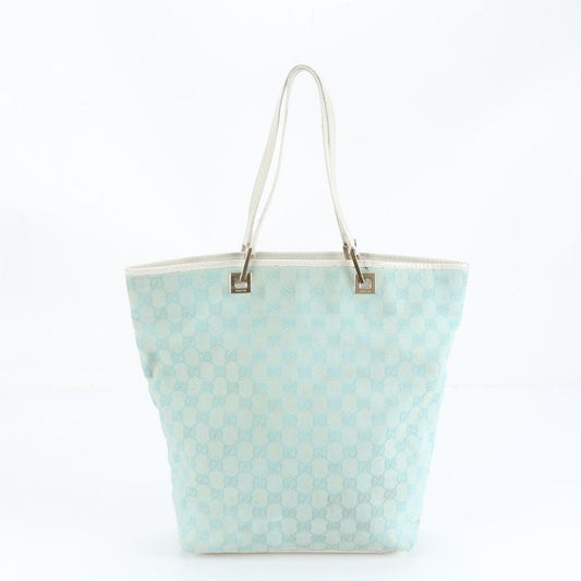 Gucci GG Canvas Leather Tote Bag Shoulder Hand 002-1098 Gold Hardware A4 Ladies