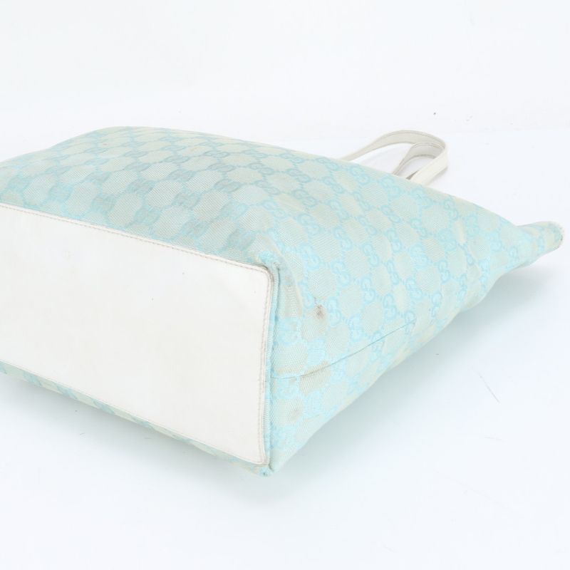 Gucci GG Canvas Leather Tote Bag Shoulder Hand 002-1098 Gold Hardware A4 Ladies