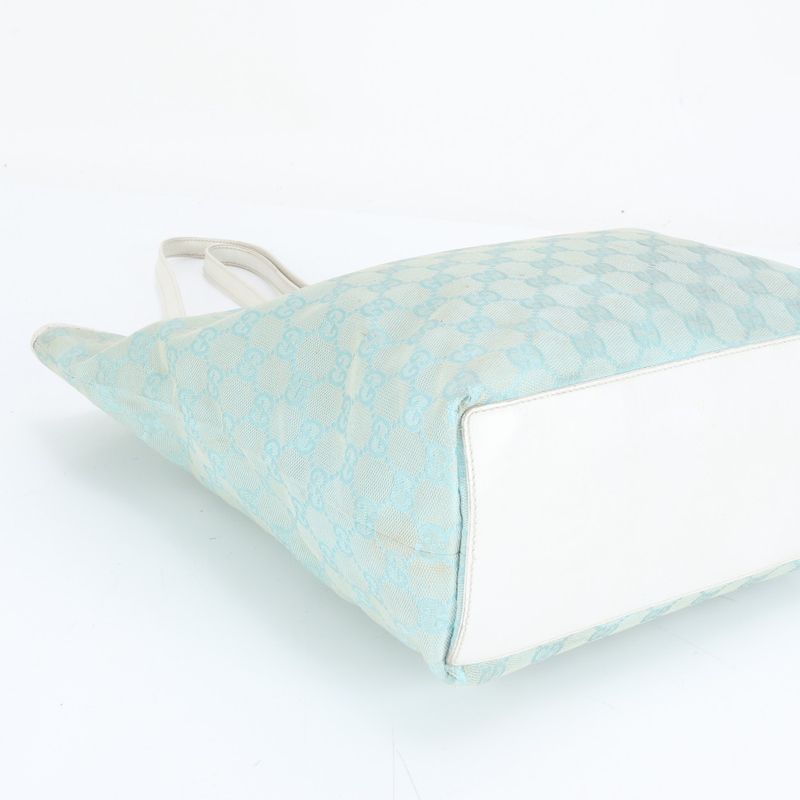 Gucci GG Canvas Leather Tote Bag Shoulder Hand 002-1098 Gold Hardware A4 Ladies