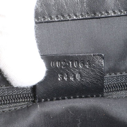 Gucci Jackie Leather Tote Bag Hand 002 1064 Black Silver Hardware A4 Women's