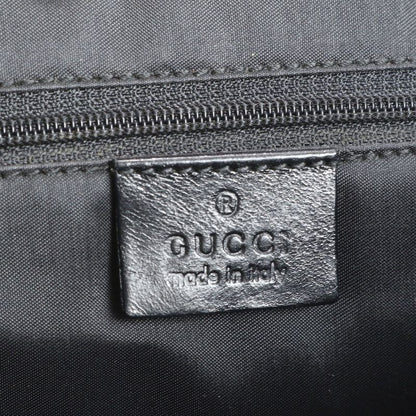 Gucci Jackie Leather Tote Bag Hand 002 1064 Black Silver Hardware A4 Women's