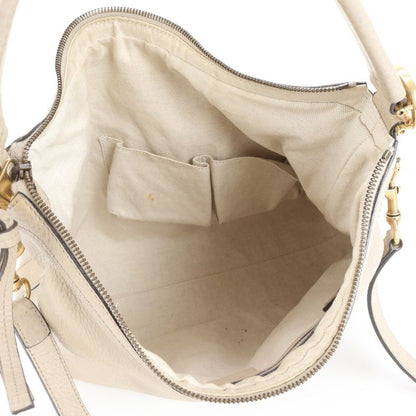 Gucci Miss GG Leather 2WAY Shoulder Bag Shoulder One Shoulder 326514 Beige Tote