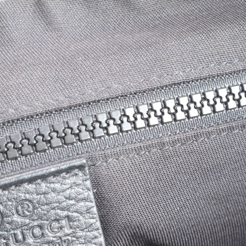 Gucci GG Nylon Leather Shoulder Bag Crossbody Messenger With Control Card