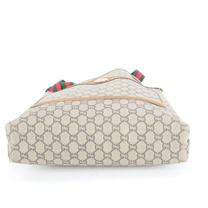 Vintage Old Gucci Plus Sherry Line Leather Tote Bag Shoulder A4 Ladies EUE