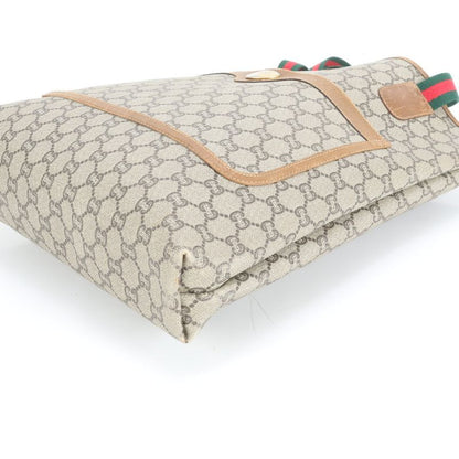 Vintage Old Gucci Plus Sherry Line Leather Tote Bag Shoulder A4 Ladies EUE