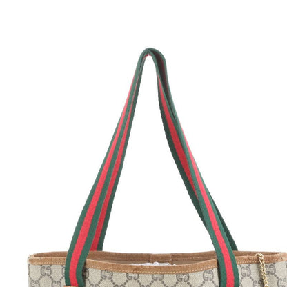 Vintage Old Gucci Plus Sherry Line Leather Tote Bag Shoulder A4 Ladies EUE