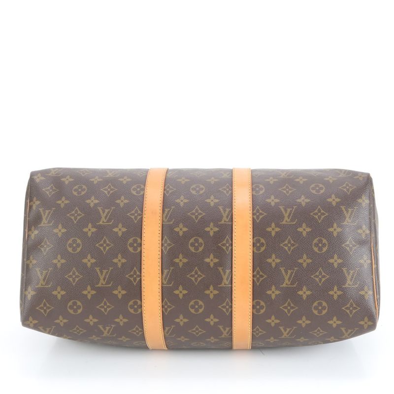 Louis Vuitton Monogram Keepall 45 M41428 Leather Boston Bag Business Travel