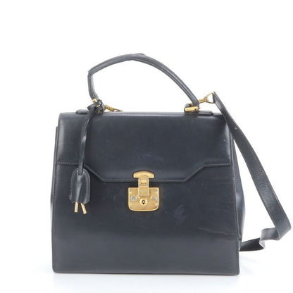 Gucci Lady Lock Leather 2WAY Shoulder Bag Crossbody Top Handle 000 256 Hand