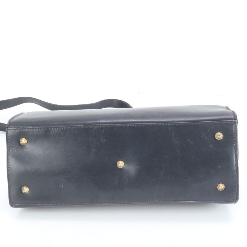 Gucci Lady Lock Leather 2WAY Shoulder Bag Crossbody Top Handle 000 256 Hand