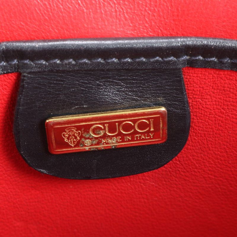 Gucci Lady Lock Leather 2WAY Shoulder Bag Crossbody Top Handle 000 256 Hand