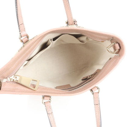 Gucci GG Canvas Bree Small Top Handle Bag 353121 Leather Hand Tote Women's EUE