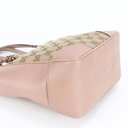 Gucci GG Canvas Bree Small Top Handle Bag 353121 Leather Hand Tote Women's EUE