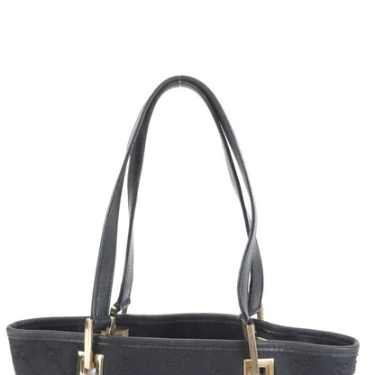 Gucci GG Canvas Leather Tote Bag Shoulder 002 1099 Hand Gold Hardware Women's