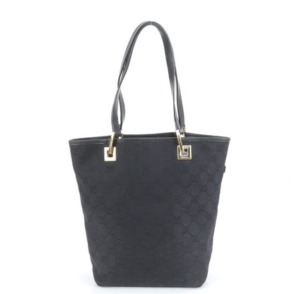 Gucci GG Canvas Leather Tote Bag Shoulder 002 1099 Hand Gold Hardware Women's