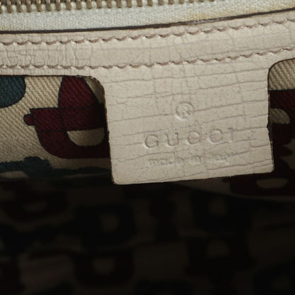 Gucci GG Canvas Charm Leather Shoulder Bag Crossbody 144388 Women ECE Db36-10