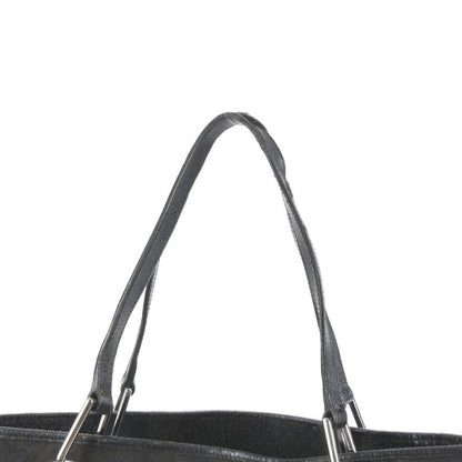 Gucci GG Canvas Eclipse Leather Tote Bag Shoulder 120836 Hand Black Women's ECE