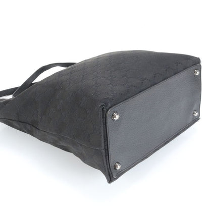 Gucci GG Canvas Eclipse Leather Tote Bag Shoulder 120836 Hand Black Women's ECE