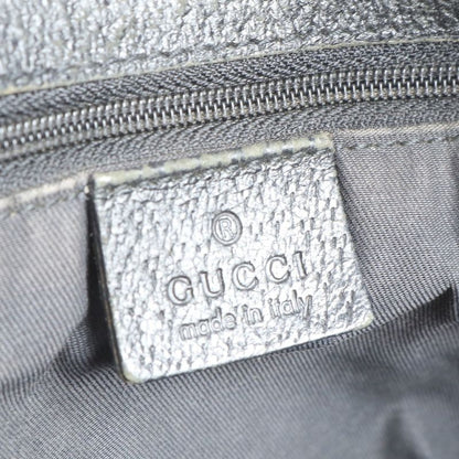 Gucci GG Canvas Eclipse Leather Tote Bag Shoulder 120836 Hand Black Women's ECE