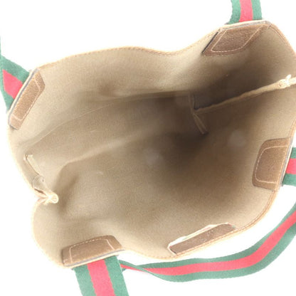 Vintage Old Gucci GG Supreme Sherry Leather Tote Bag Shoulder 39 02 A4 Women's