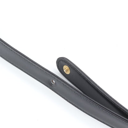 Gucci Bamboo Leather 2WAY Shoulder Bag Crossbody Black Hand Tote Women's EUE