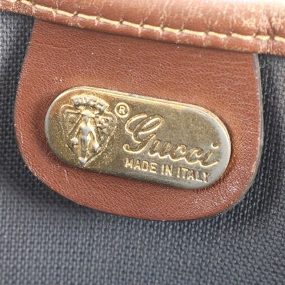 Old Gucci Micro GG Sherry Line 002 983 Leather Tote Bag Shoulder Brown A4 Men's