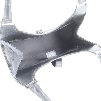 Gucci With Control Card GG Canvas Jackie Leather Tote Bag Hand 002 1067 Black