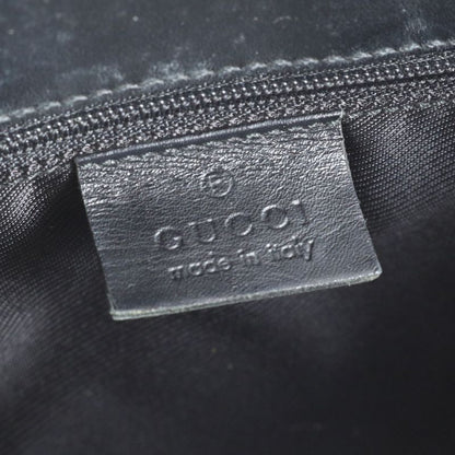Gucci With Control Card GG Canvas Jackie Leather Tote Bag Hand 002 1067 Black