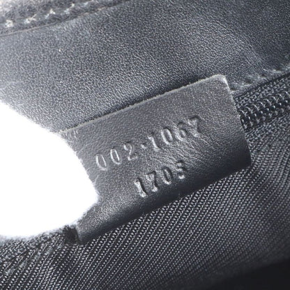 Gucci With Control Card GG Canvas Jackie Leather Tote Bag Hand 002 1067 Black