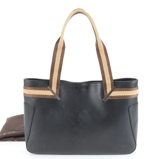 Gucci 002 1135 Leather Tote Bag Shoulder Hand Black Women's RCE Db46-5