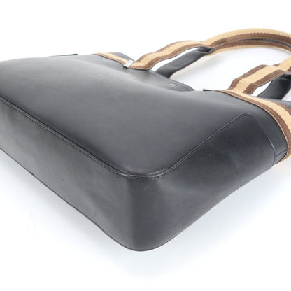 Gucci 002 1135 Leather Tote Bag Shoulder Hand Black Women's RCE Db46-5