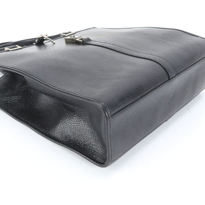 Gucci Jackie Leather Tote Bag 002 1064 Hand Black Silver Hardware A4 Women's