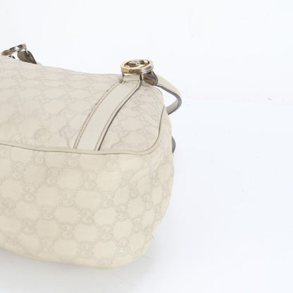 Guccissima GG Twins Leather Tote Bag Shoulder 232963 Beige Women's EUE Db39-2