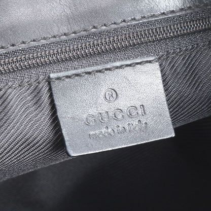 Gucci GG Canvas Leather Tote Bag Shoulder 002 1099 Black Gold Hardware Women's