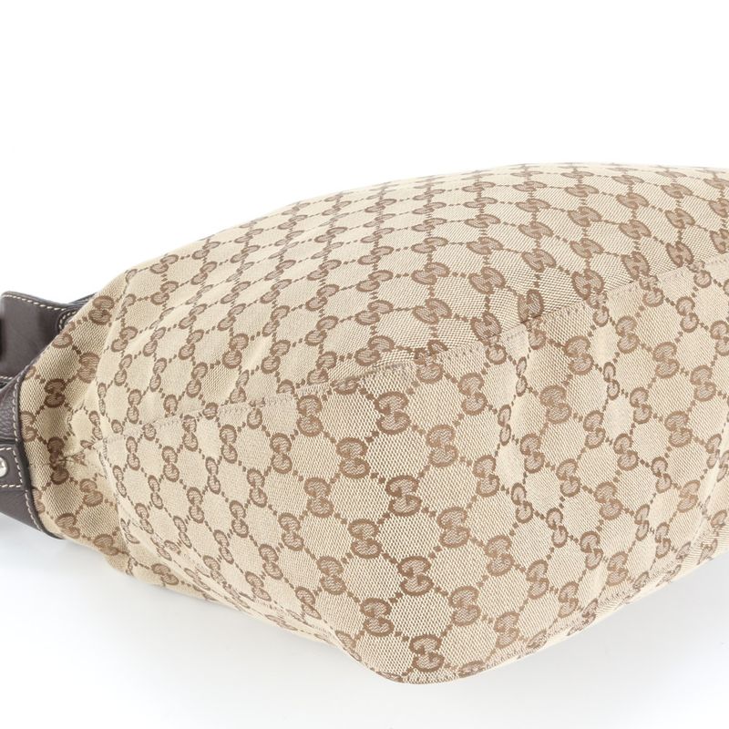 Gucci GG Canvas Leather 2WAY Shoulder Bag Crossbody Hand Tote 232949 A4 Women