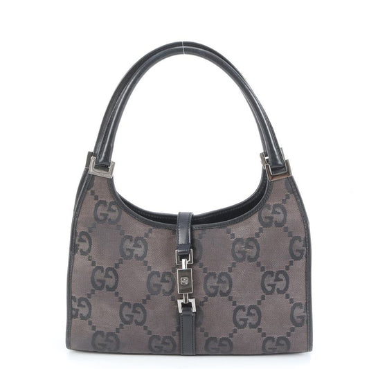 Gucci Jumbo GG Canvas Jackie 002 1068 Leather Shoulder Bag Shoulder Tote Hand