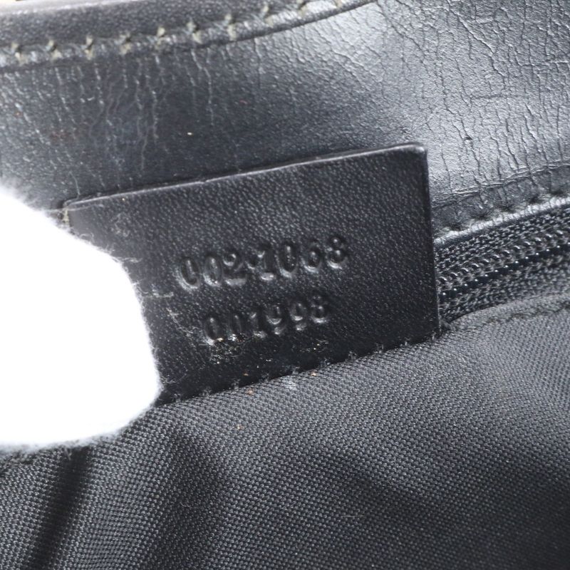 Gucci Jumbo GG Canvas Jackie 002 1068 Leather Shoulder Bag Shoulder Tote Hand