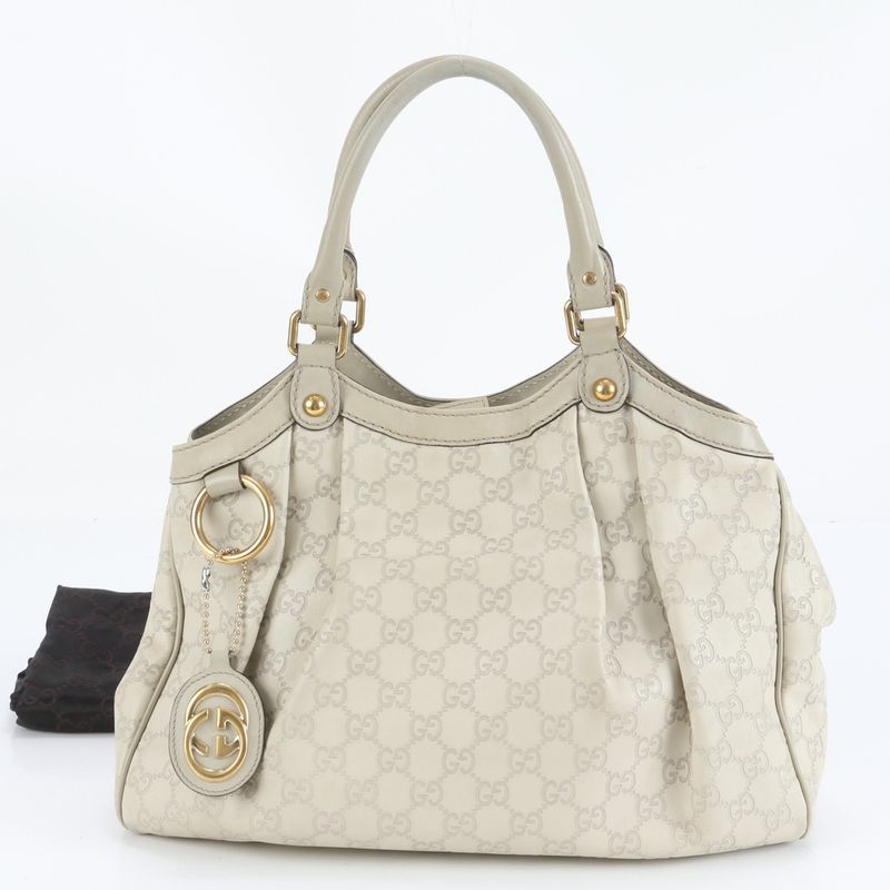 Guccissima Sookie Leather Tote Bag Shoulder 211944 Hand Gold Hardware Women's