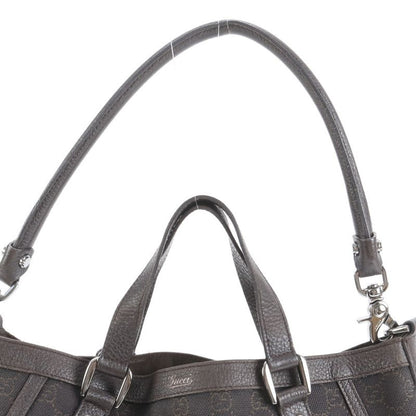 Gucci GG Canvas Abby 268641 Leather 2WAY Shoulder Bag Shoulder Tote Brown A4