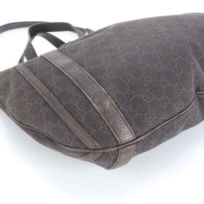 Gucci GG Canvas Abby 268641 Leather 2WAY Shoulder Bag Shoulder Tote Brown A4