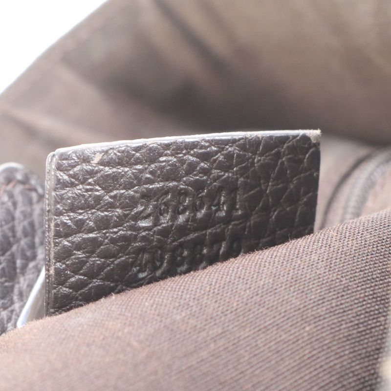 Gucci GG Canvas Abby 268641 Leather 2WAY Shoulder Bag Shoulder Tote Brown A4