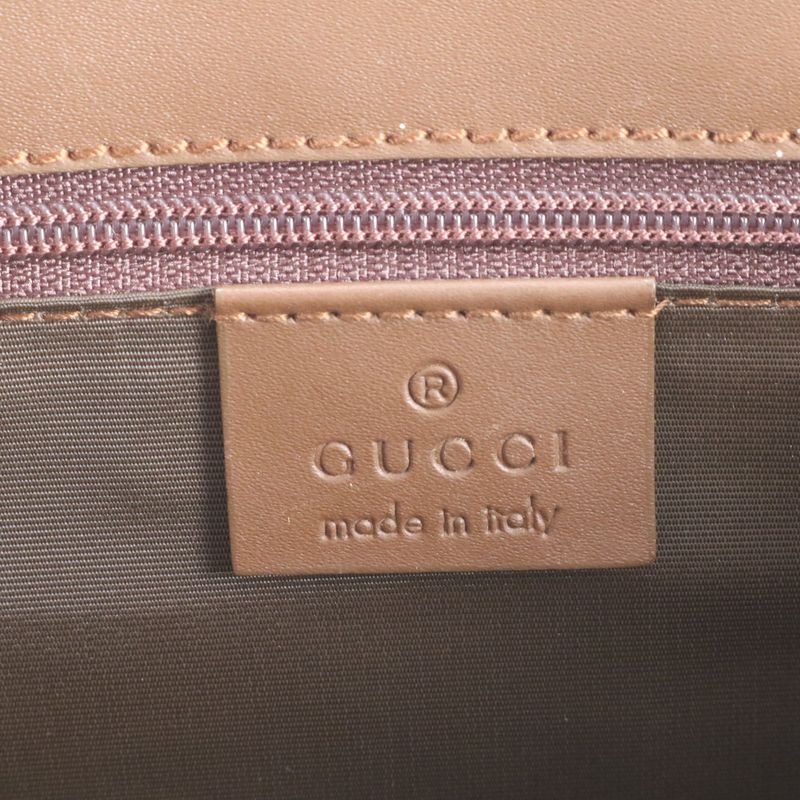 Gucci With Control Card GG Canvas Jackie Leather Tote Bag 002-1065 Hand Women's