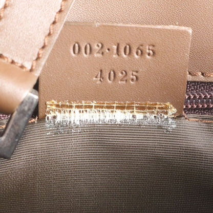 Gucci With Control Card GG Canvas Jackie Leather Tote Bag 002-1065 Hand Women's