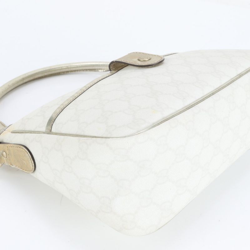 Gucci GG Supreme Leather Shoulder Bag 190258 Hand Tote Gold Hardware Women's