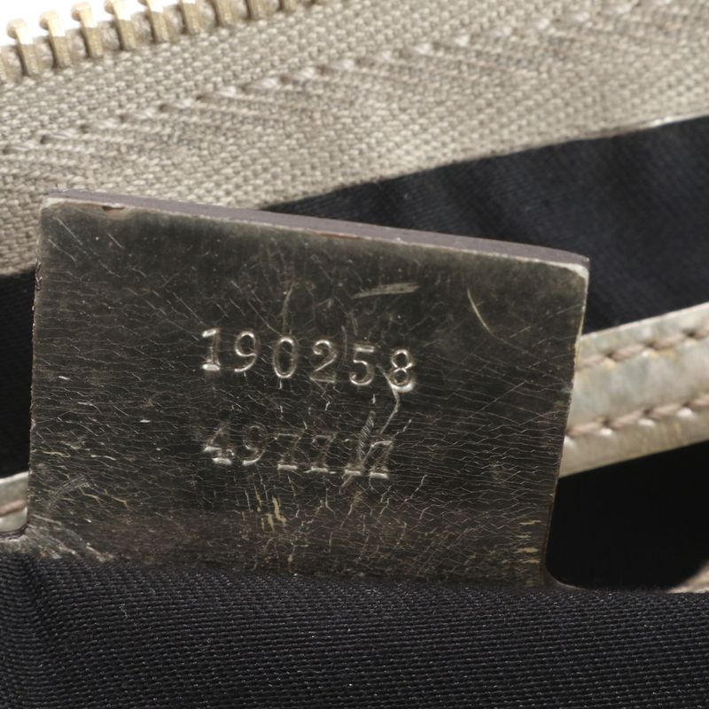 Gucci GG Supreme Leather Shoulder Bag 190258 Hand Tote Gold Hardware Women's